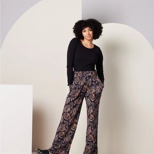 Paisley Wide Leg Pants
